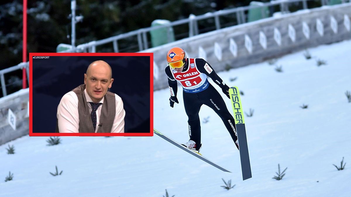 WP SportoweFakty / Krzysztof Porębski/ eurosport.tvn24.pl / Na zdjęciu: Kamil Stoch/ w ramce: Michał Korościel