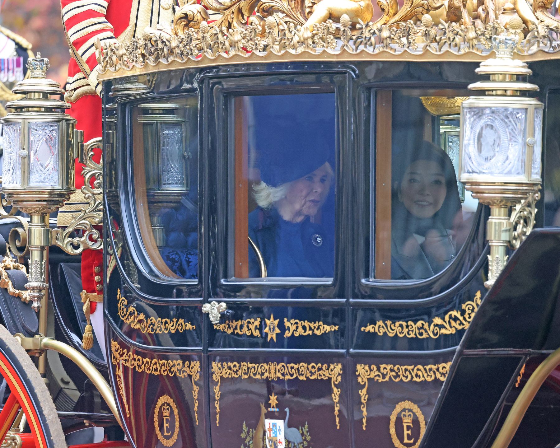 Królowa Camilla z pierwszą damą Korei Południowej