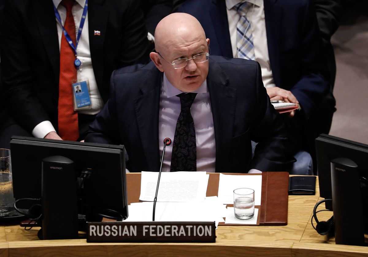 Rosyjski ambasador przy ONZ wielokrotnie użył słowa "wojna"