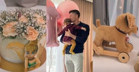 Laura Lewandowska świętuje ROCZEK: tort z żywymi kwiatami, różowe balony i pluszowy pies... (ZDJĘCIA)