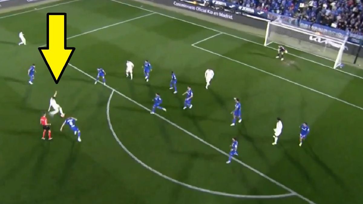 Twitter / Screen / Eleven Sports / Na zdjęciu: Arda Guler strzelił pięknego gola w meczu z Getafe