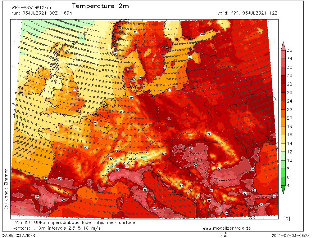 W poniedziałek pogoda znów przyniesie bardzo wysokie temperatury 
