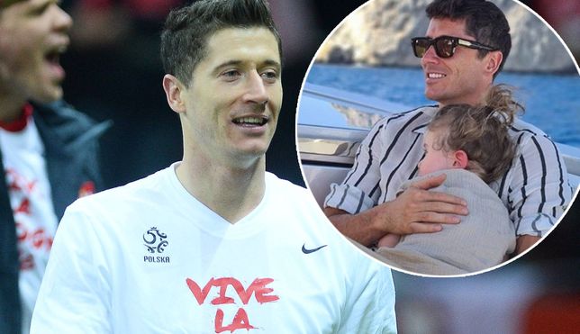 Robert Lewandowski z córką na rękach. "Najlepsze chwile ...