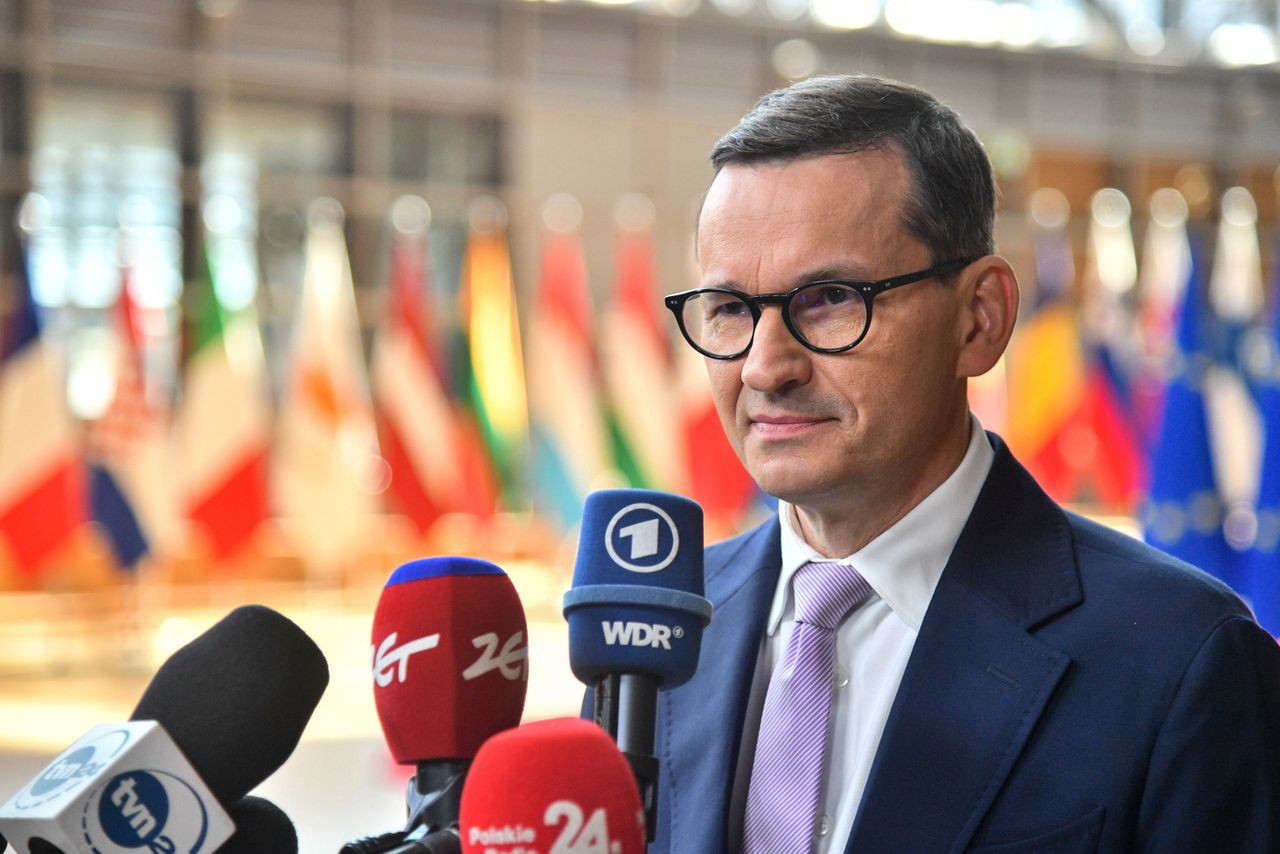 Mateusz Morawiecki na spotkaniu Rady Europejskiej