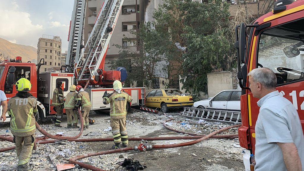Israel launches attacks on Iran
TEHRAN, IRAN - JUNE 13: A view of a damaged building in the Iranian capital, Tehran, following an attack, on June 13, 2025. Firefighting teams are dispatched to the area. Israeli Defense Minister Israel Katz has announced that Israel conducted strikes on Iran. (Photo by Fatemeh Bahrami/Anadolu via Getty Images)
Anadolu
airstrike, attack, building