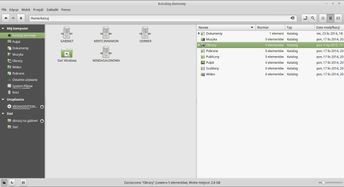 Nemo - manager plików w Linux Mint Cinnamon