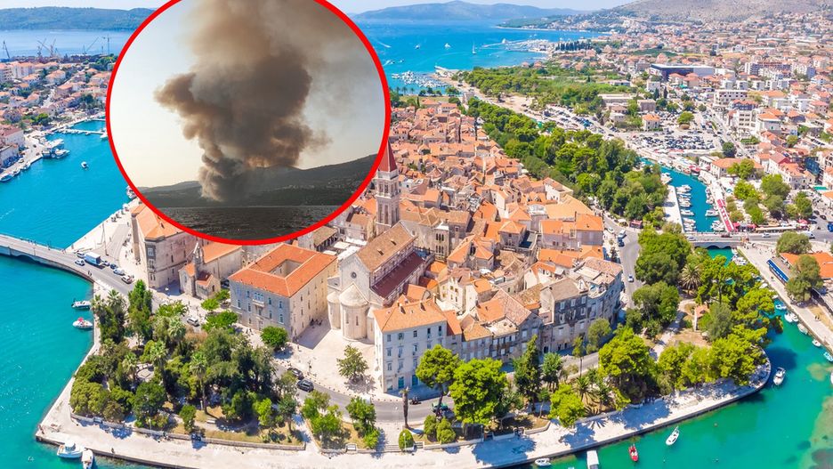 Pożar lasu w okolicy Trogiru wybuchł 18 lipca