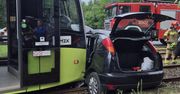 Gorzów Wielkopolski: Wjechał Fordem wprost pod tramwaj