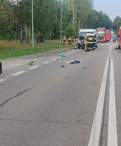 Tragedia na drodze. Niepełnosprawny na wózku potrącony przez busa