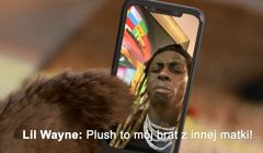 Raper Lil Wayne w reklamie Plusha