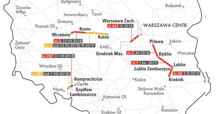 Mapa utrudnień kolejowych. Sprawdzamy, gdzie lepiej się nie wybierać pociągiem