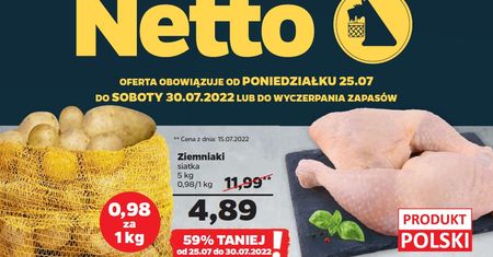 Netto gazetka od 25.07 do 30.07 22. Najnowsza gazetka Netto od poniedziałku 25 lipca