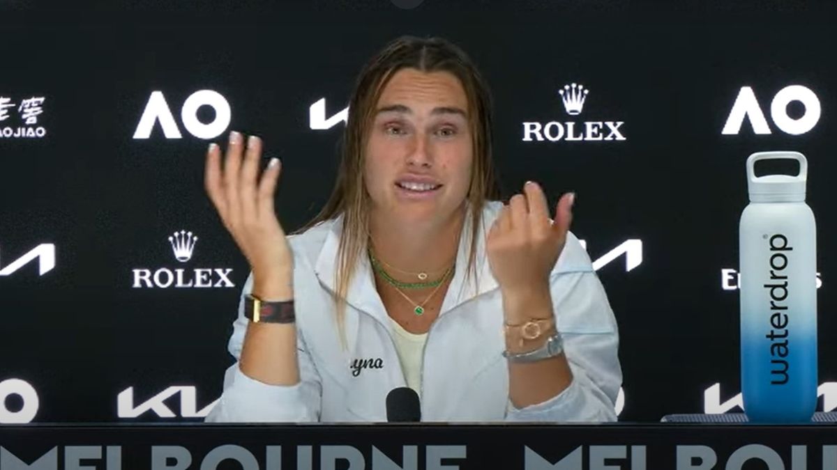 YouTube / Australian Open / Aryna Sabalenka na konferencji prasowej po meczu Australian Open