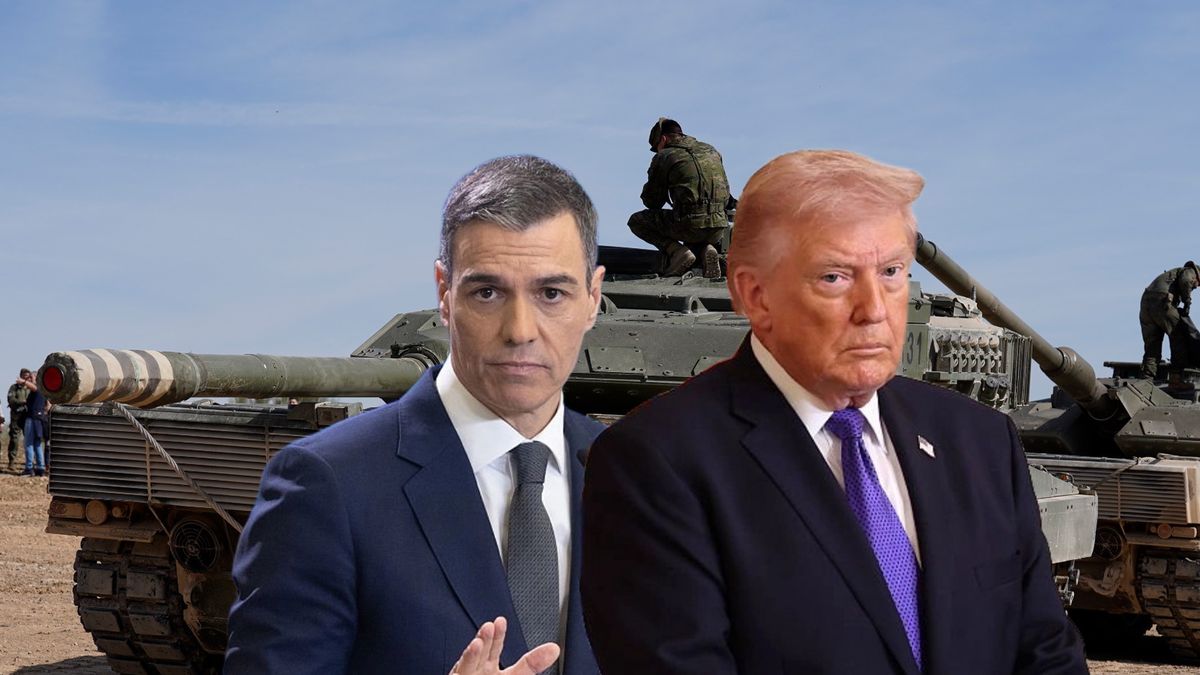 Premier Hiszpanii Pedro Sanchez oraz prezydent USA Donald Trump