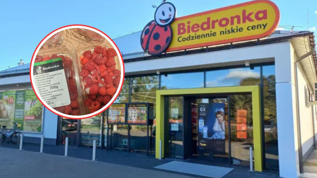 Maliny z pleśnią w poniedziałkowy poranek. Interwencja w Biedron