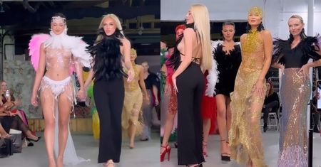 Caroline Derpienski debiutuje w Miami jako PROJEKTANTKA MODY. W swoje pióra ubrała też DZIECKO! Fajne ciuszki? (ZDJĘCIA)