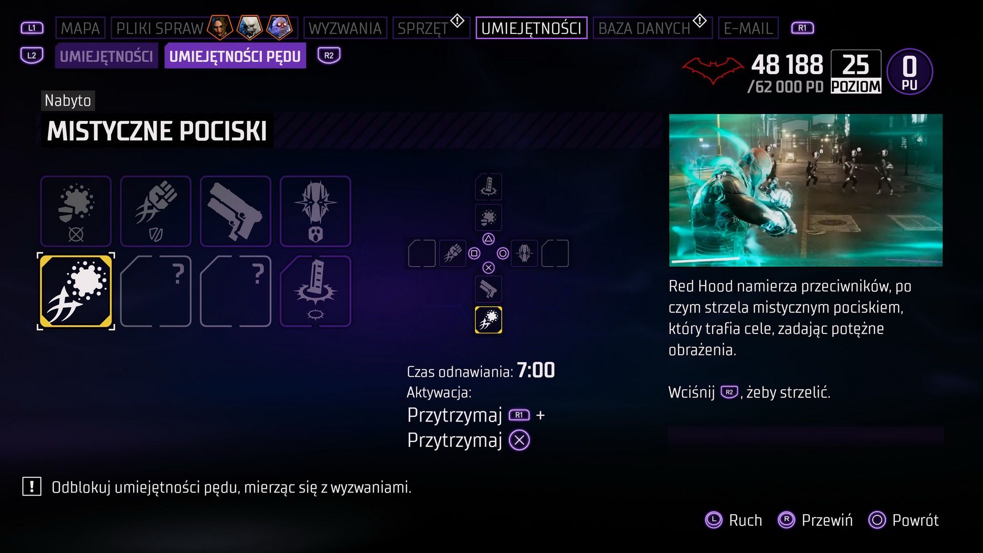 Gotham Knights - umiejętności pędu
