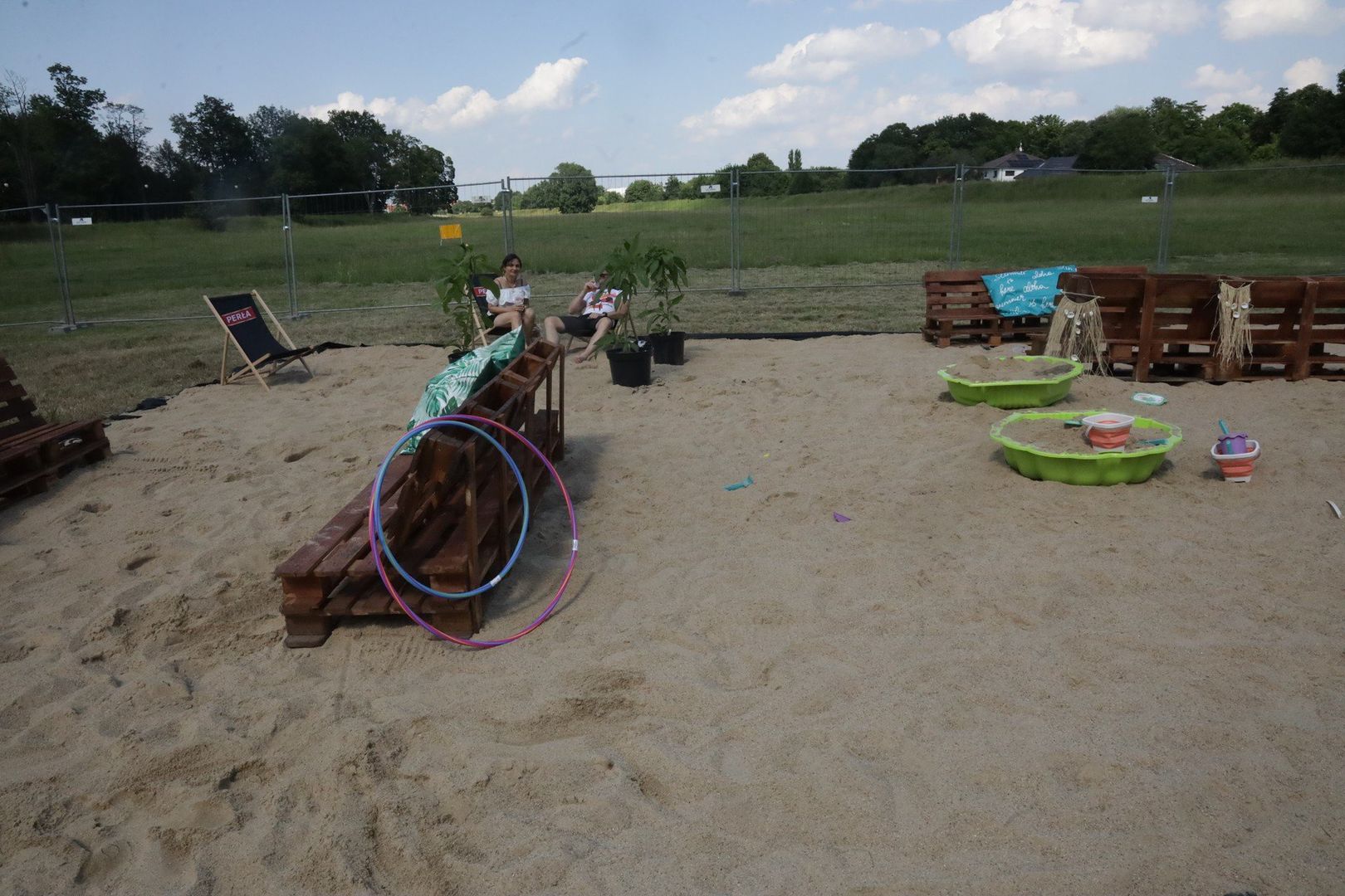 Plaża nad Kaczawą w Legnicy