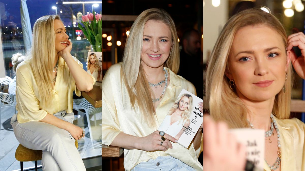 Barbara Kurdej-Szatan promuje książkę na skromnym spotkaniu autorskim 