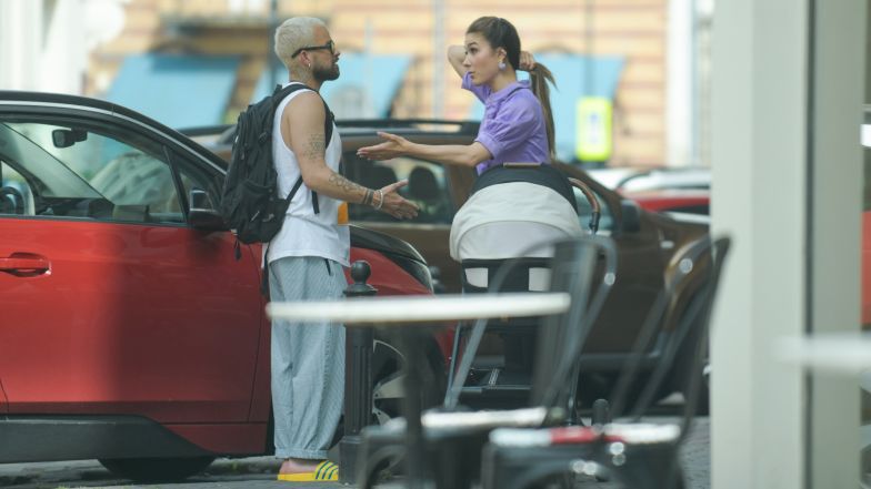 Ida Nowakowska i Michał Piróg kłócą się na ulicy