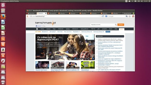 Ubuntu 13.10 przegladarka