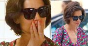 Babcina sukienka, włosy błagające o fryzjera i te buty... Co się stało z Katie Holmes?! Wygląda koszmarnie!
