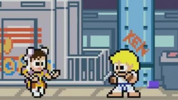 Ken vs Chun Li w 8-bitach 1