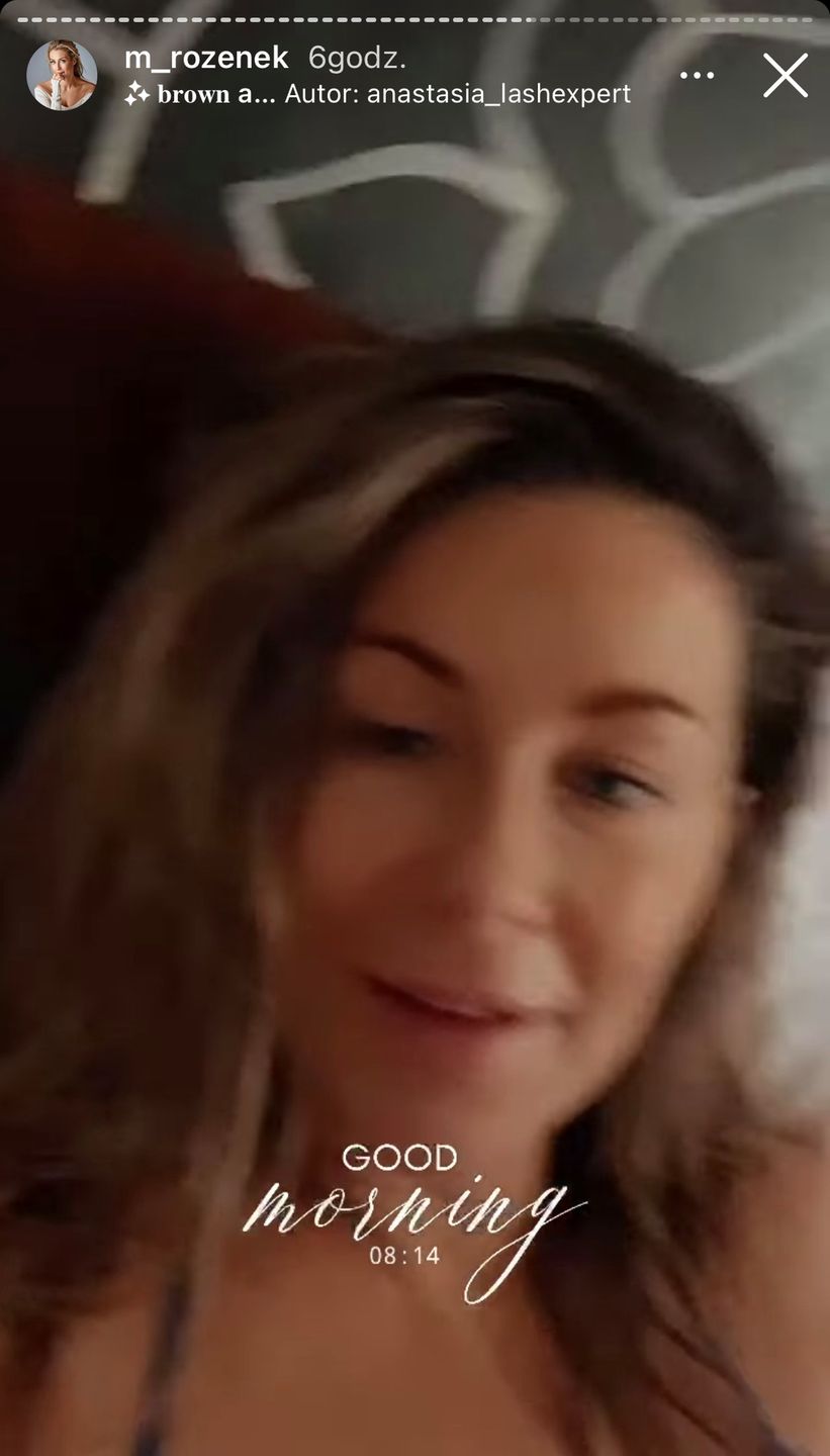 Małgorzata Rozenek zaraz po przebudzeniu