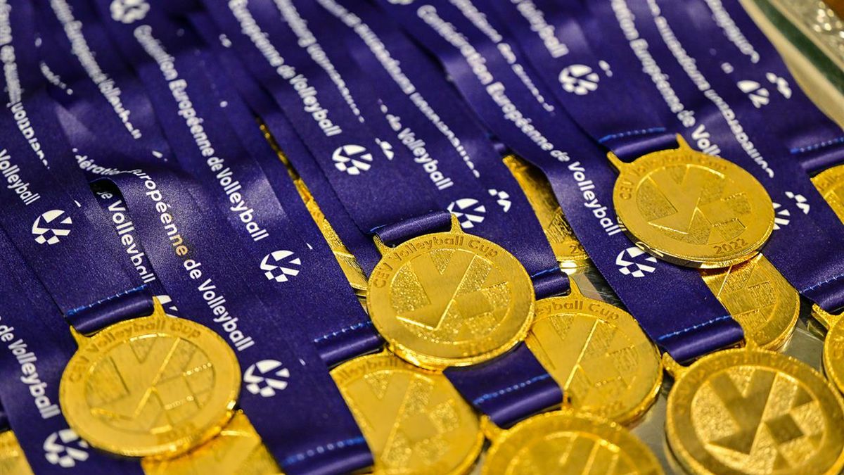 Zdjęcie okładkowe artykułu: Materiały prasowe / CEV / Medale za zdobycie Pucharu CEV
