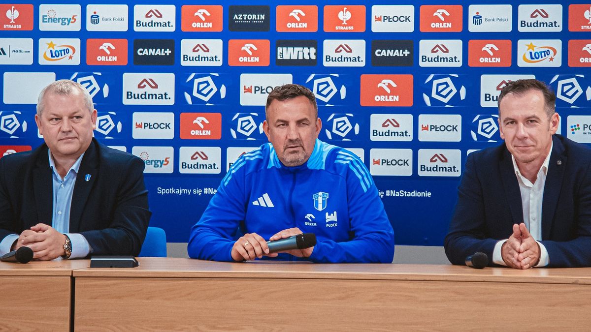 Twitter / Wisła Płock / Na zdjęciu: Piotr Sadczuk, Mariusz Misiura, Radosław Kucharski