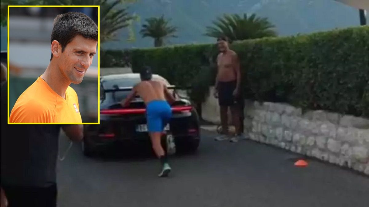 Novak Djoković trenował w niecodzienny sposób