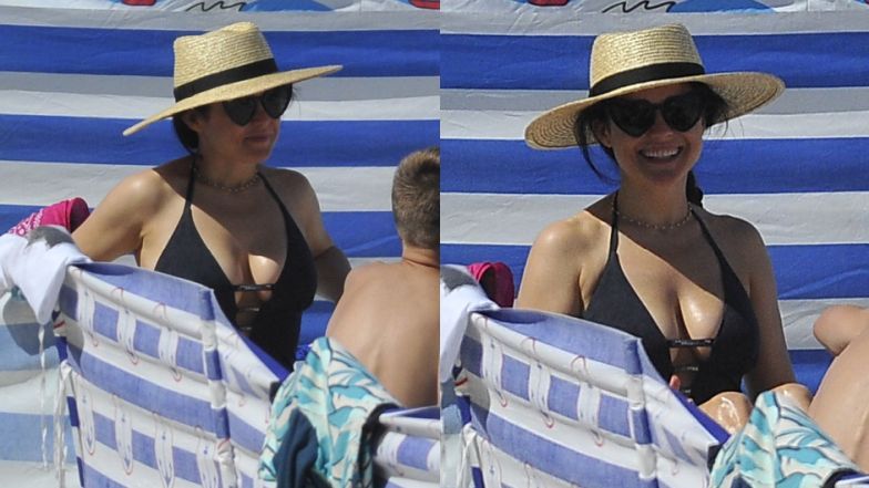 Kasia Cichopek na plaży