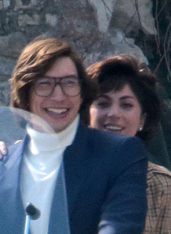 Lady Gaga i Adam Driver na planie "House of Gucci"