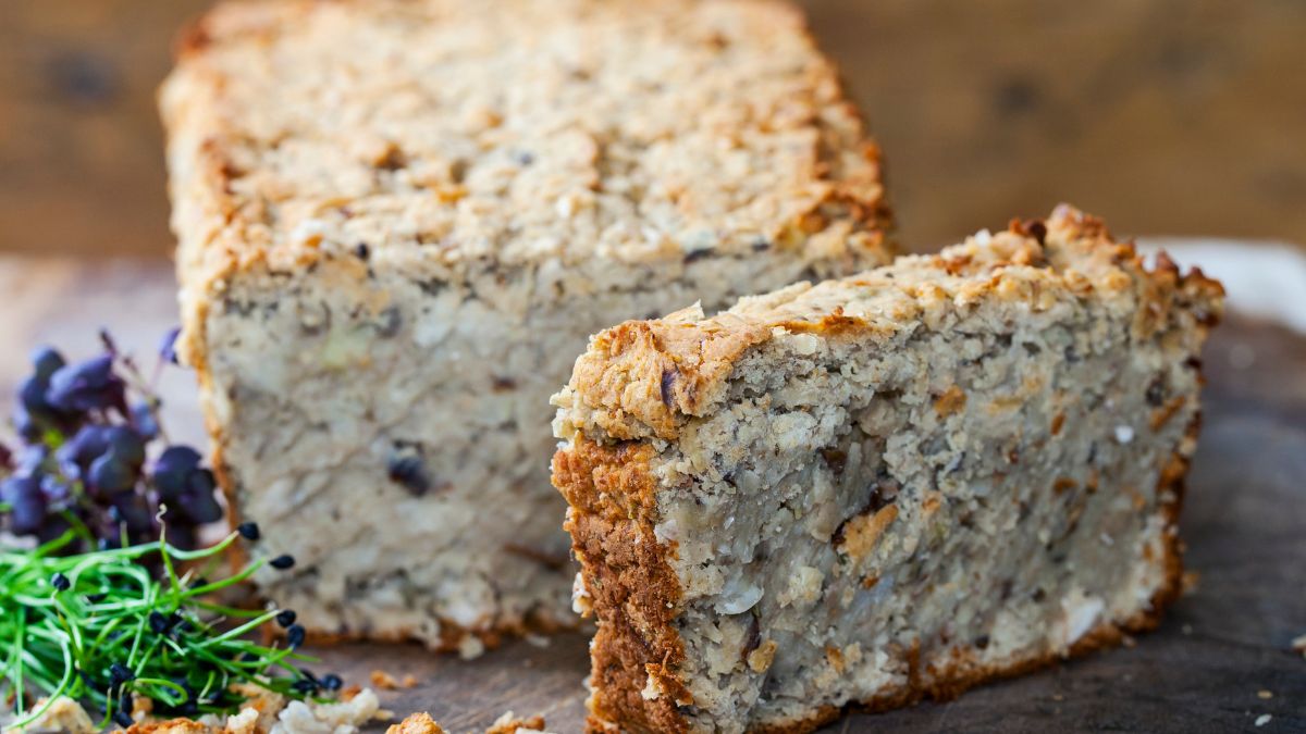 Pieczony pasztet wegetariański z grzybami