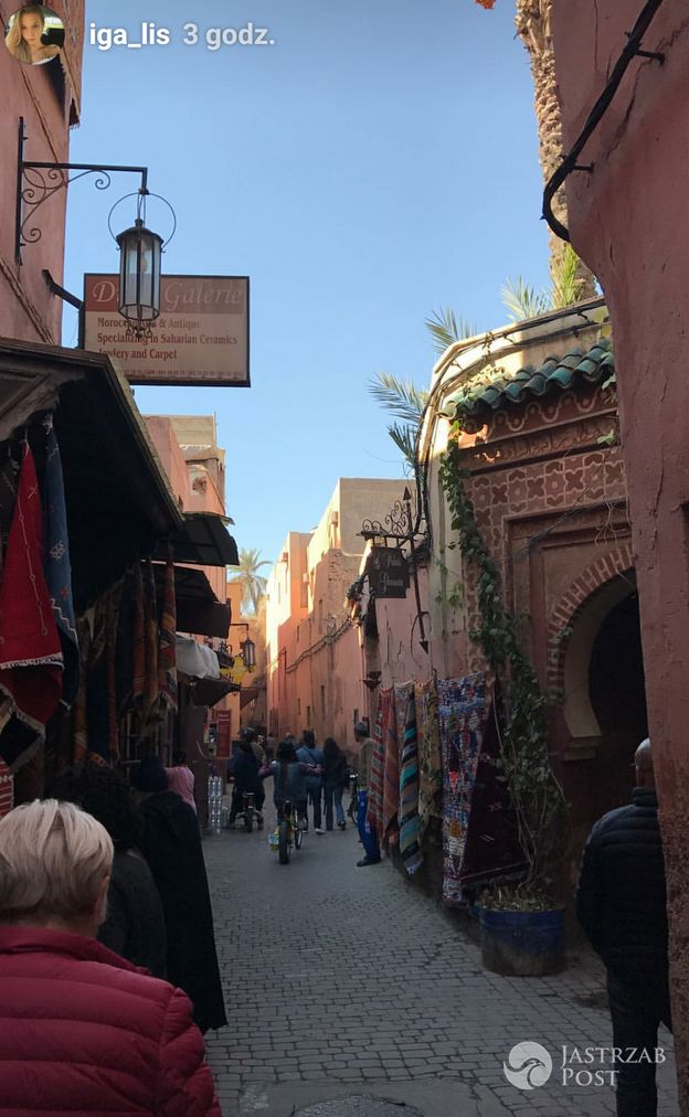 Iga Lis na wakacjach w Marrakeszu - Instagram