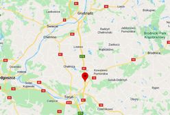 Pościg i dachowanie na A1 pod Toruniem. Uszkodzone radiowozy