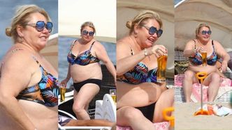 Wakacyjna Katarzyna Niezgoda raczy się zimnym piwkiem na plaży w Sopocie (ZDJĘCIA)
