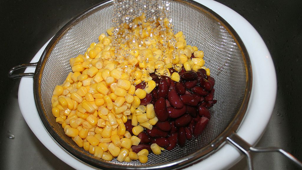 Mrożone kukurydza z fasolą