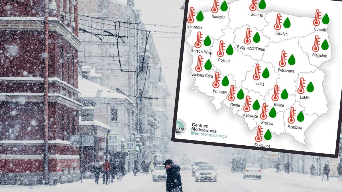 Śnieżyca w mieście