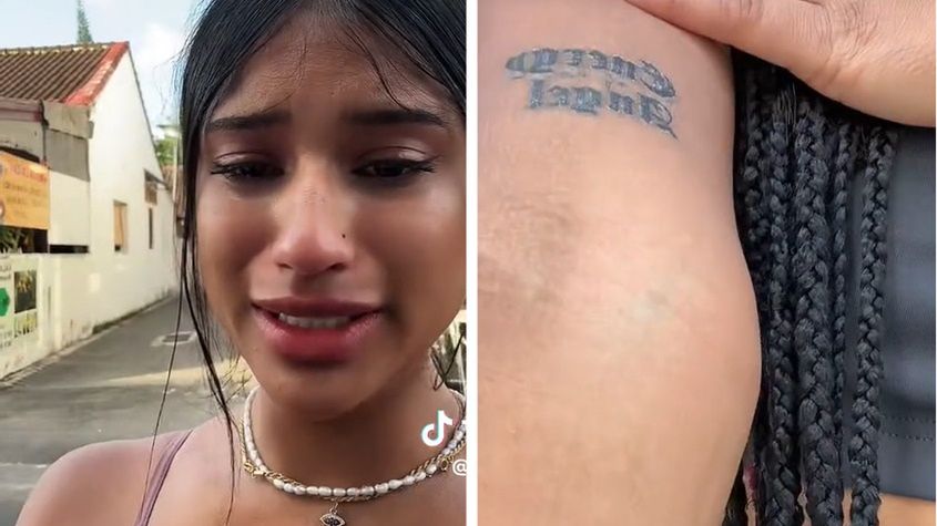 Influencerka była załamana po wyjściu ze studia tatuażu