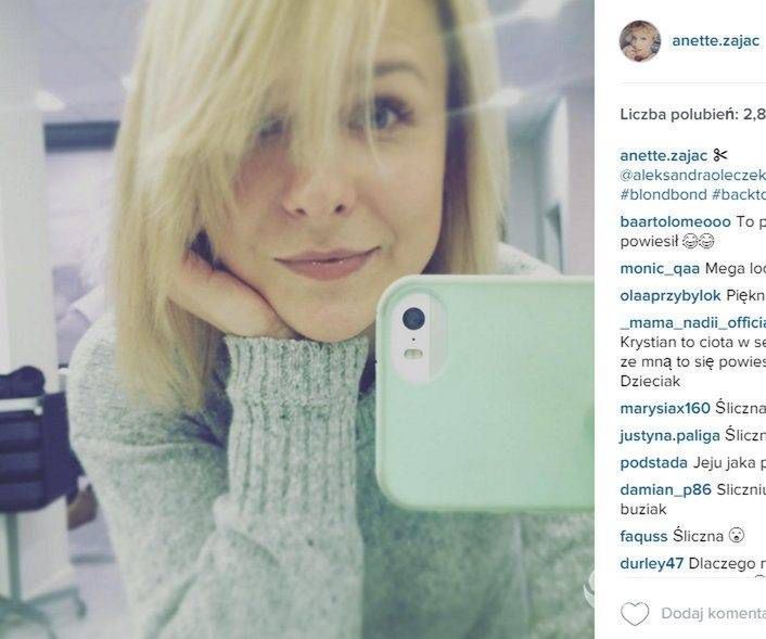 Aneta Zając w nowej fryzurze