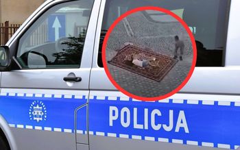 Dwóch mężczyzn i dywan. Wybryk w centrum miasta. "Graniczy z głupotą"