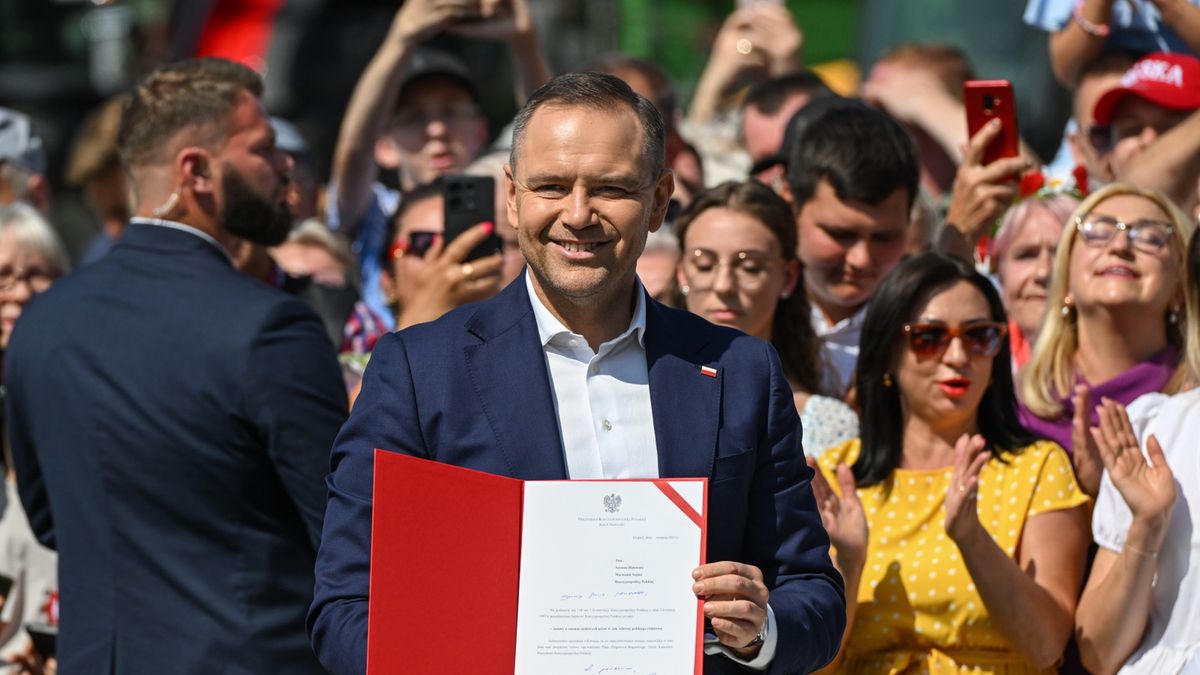 Karol Nawrocki z projektem ustawy o ochronie polskiej wsi, Krąpiel, 9 sierpnia