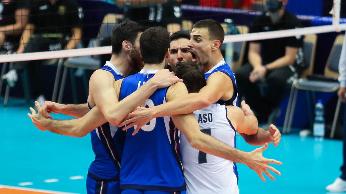 WP SportoweFakty / Monika Pliś / Na zdjęciu: siatkarze reprezentacji Włoch