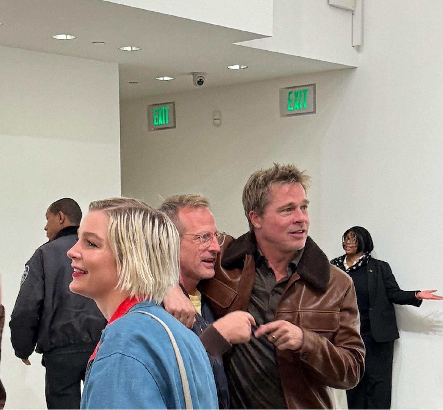 Brad Pitt spotkał krewnych Angeliny Jolie na wystawie