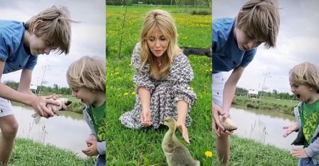 Agnieszka Amaro reklamuje swoją farmę, pokazując dzieci BAWIĄCE SIĘ ŻYWĄ RYBĄ! Odpowiedzialne?