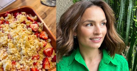Ania Starmach robi rewelacyjne ciasto z truskawkami. Tylko nie można go popijać herbatą