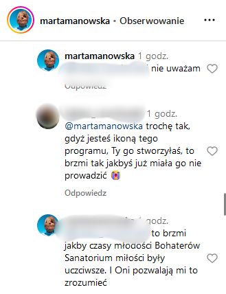 Marta Manowska weszła w dyskusję z internautami 