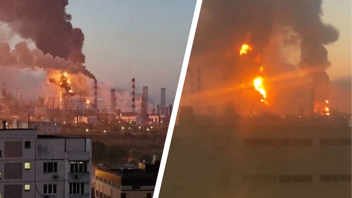 Doszło do pożaru rafinerii w dzielnicy Kapotnia w Moskwie