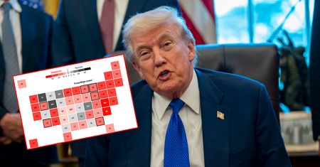 Całe USA na czerwono. Dramatyczne sondaże dla Trumpa